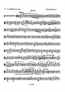 Piano Quintet No.1, Op.30: parte viola by Louise Farrenc