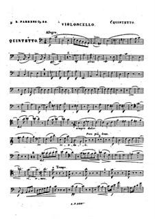 Piano Quintet No.1, Op.30: parte violoncelo by Louise Farrenc