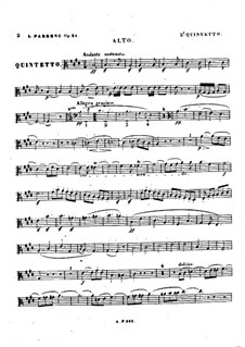 Piano Quintet No.2, Op.31: parte viola by Louise Farrenc