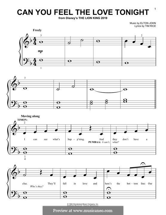 Piano version: Big notes by Elton John