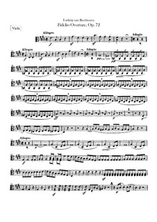 Overture: parte viola by Ludwig van Beethoven