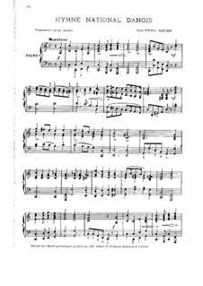 Hymne National Danois: Hymne National Danois by Ferdinand Beyer