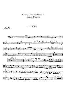 Julius Caesar in Egypt, HWV 17: parte fagote by Georg Friedrich Händel