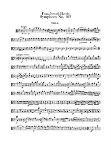 Symphony No.102 in B Flat Major, Hob.I/102: parte viola by Joseph Haydn