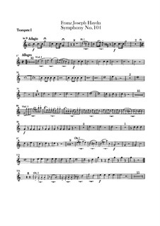 Symphony No.104 in D Major 'London', Hob.I/104: trompeta partes I-II by Joseph Haydn