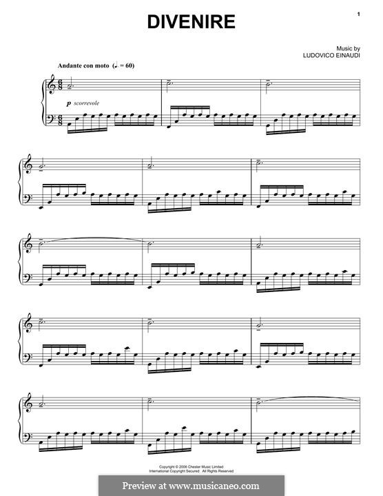 Divenire: Para Piano by Ludovico Einaudi