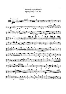 Symphony No.82 in C Major 'The Bear', Hob.I/82: parte viola by Joseph Haydn