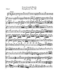 Symphony No.88 in G Major, Hob.I/88: oboes parte I-II by Joseph Haydn