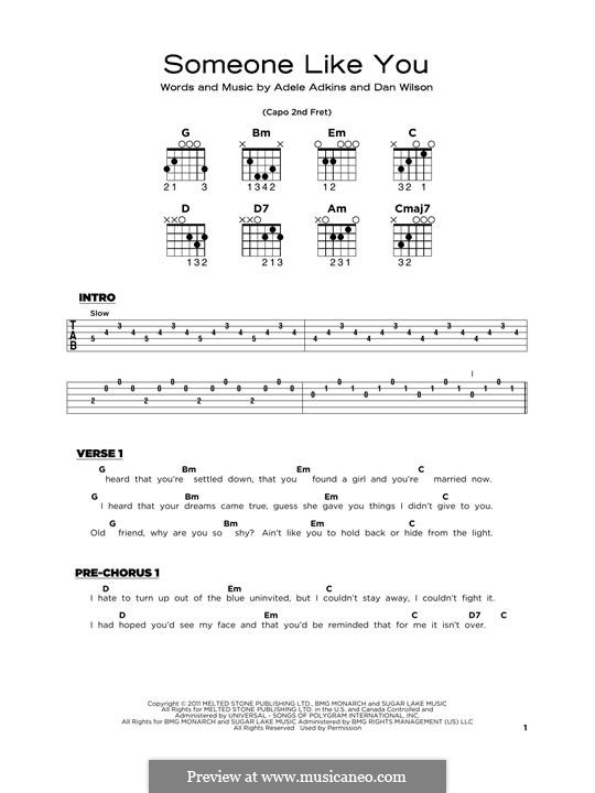 Someone Like You: Para Guitarra by Adele, Daniel Wilson