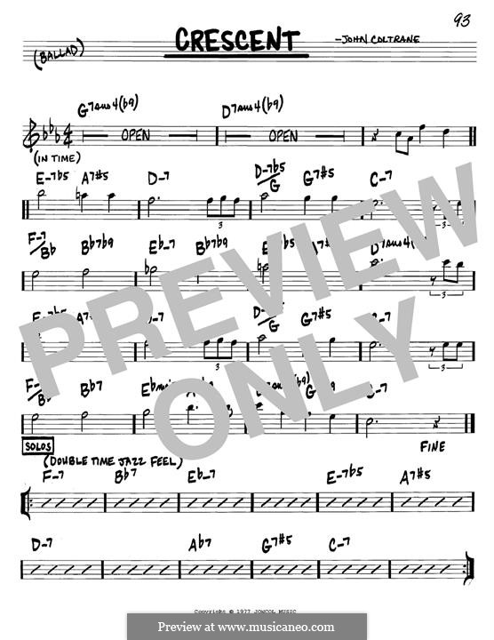 Crescent: melodia by John Coltrane