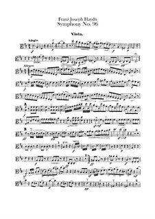 Symphony No.96 in D Major 'The Miracle', Hob.I/96: parte viola by Joseph Haydn