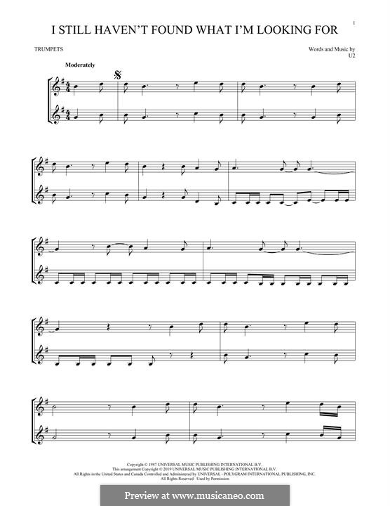 I Still Haven't Found What I'm Looking for: para trompeta by U2