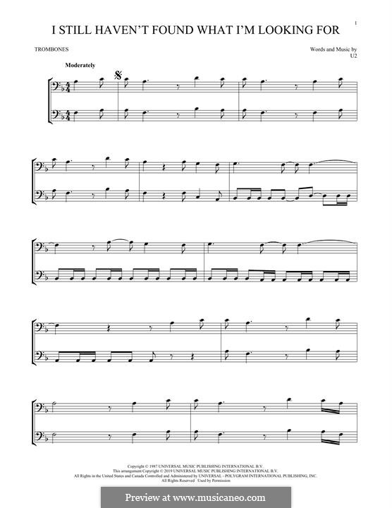 I Still Haven't Found What I'm Looking for: para trombone by U2