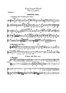 The Creation, Hob.XXI/2: parte clarinetas by Joseph Haydn