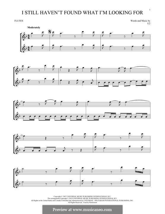 I Still Haven't Found What I'm Looking for: para flauta by U2