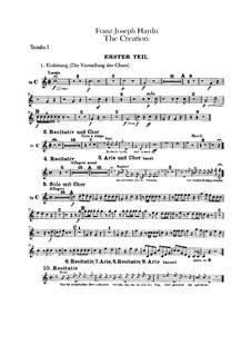 The Creation, Hob.XXI/2: parte trompetas by Joseph Haydn