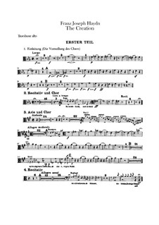 The Creation, Hob.XXI/2: parte trombones by Joseph Haydn