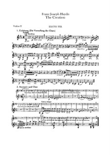 The Creation, Hob.XXI/2: violino parte II by Joseph Haydn