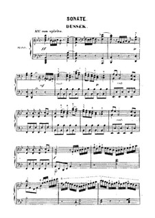 Sonata for Piano in G Minor: sonata para piano em G maior by Jan Ladislav Dussek