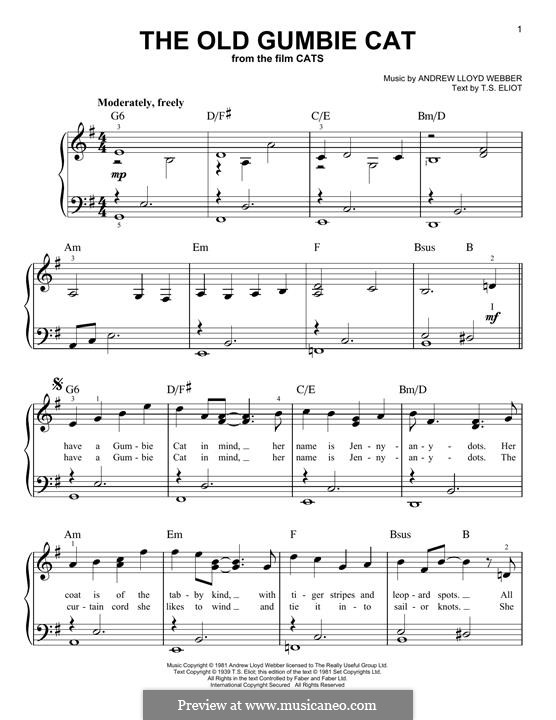 The Old Gumbie Cat (from the Motion Picture Cats) por A.L. ber em