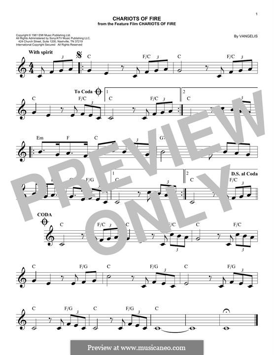 Chariots of Fire: para teclado by Vangelis