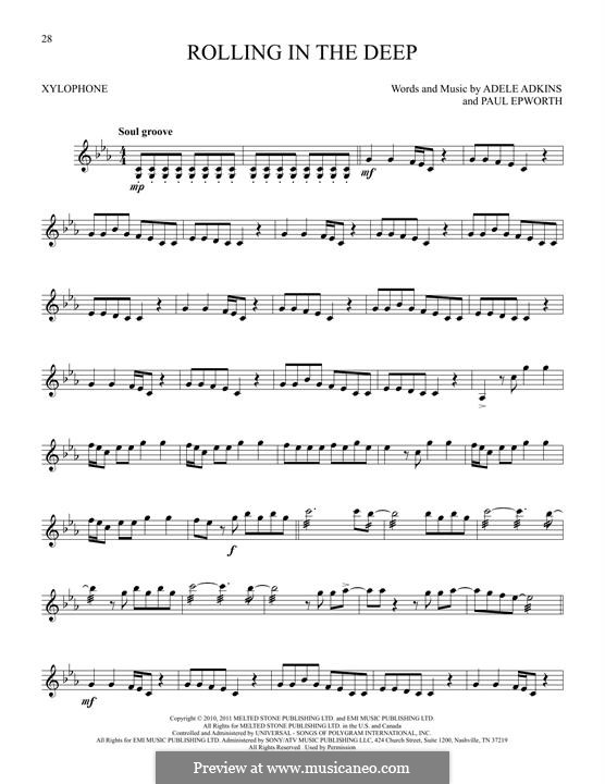 Instrumental version: For xylophone by Adele, Paul Epworth