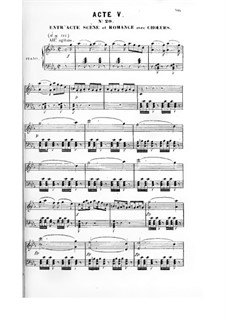 La magicienne: Acto V, para solistas, coro e piano by Fromental Halevy
