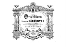 Egmont, Op.84: Overture, for two pianos eight hands – piano I part by Ludwig van Beethoven