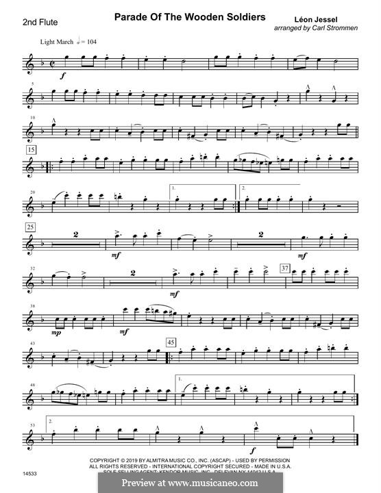 Christmas Classics for Flute Quartet: 2nd Flute part by Leon Jessel