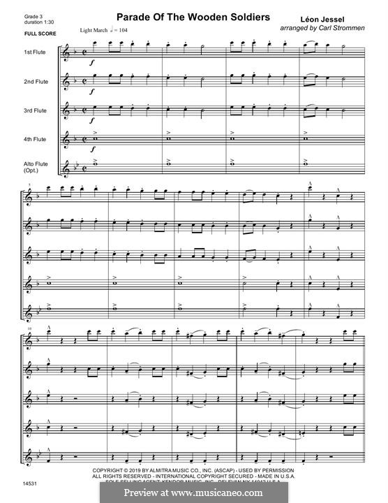 Christmas Classics for Flute Quartet: partitura completa by Carl Strommen