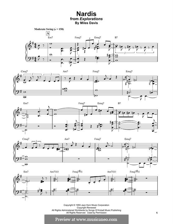 Nardis: Facil para o piano by Miles Davis