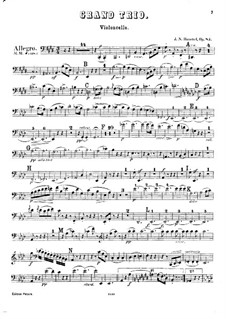 Piano Trio No.6 in E Major, Op.83: parte violoncelo by Johann Nepomuk Hummel