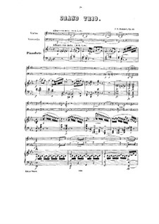 Piano Trio No.7 in E Flat Major, Op.93: Partitura completa by Johann Nepomuk Hummel