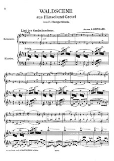 Hansel and Gretel: Waldscene, for Harmonium and Piano by Engelbert Humperdinck