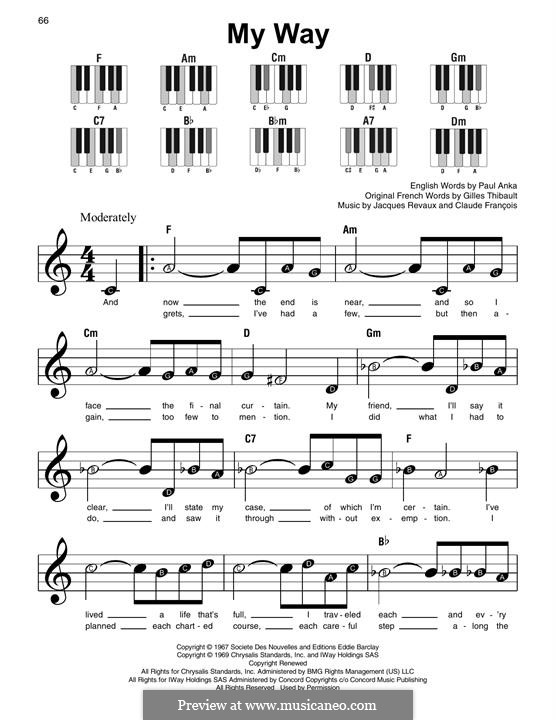 My Way: Facil para o piano by Claude Francois, Jacques Revaux