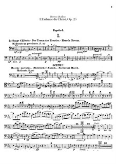 L'enfance du Christ (The Childhood of Christ), H.130 Op.25: parte fagotes by Hector Berlioz