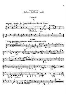 L'enfance du Christ (The Childhood of Christ), H.130 Op.25: violino parte II by Hector Berlioz