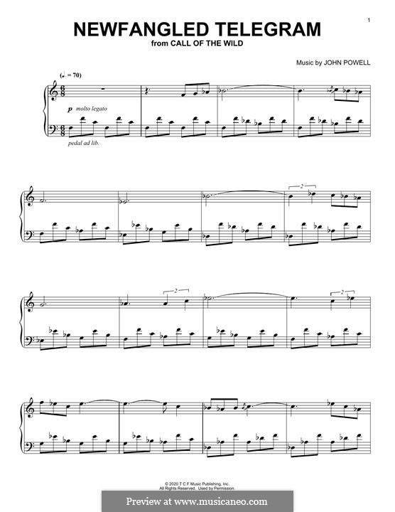 Newfangled Telegram (from The Call Of The Wild): Newfangled Telegram (from The Call Of The Wild) by John Powell