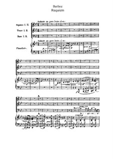 Grande Messe des morts (or Requiem), H.75 Op.5: para coral e piano by Hector Berlioz