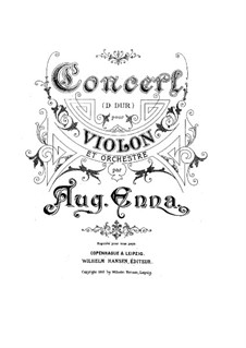 Violin Concerto in D Major: versão para violino e piano by August Enna