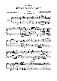 Judas Maccabaeus, HWV 63: Partitura piano-vocal by Georg Friedrich Händel
