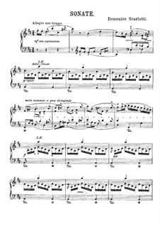 Sonata No.449 in B Minor, K.27 L.449 P.83: Para Piano by Domenico Scarlatti