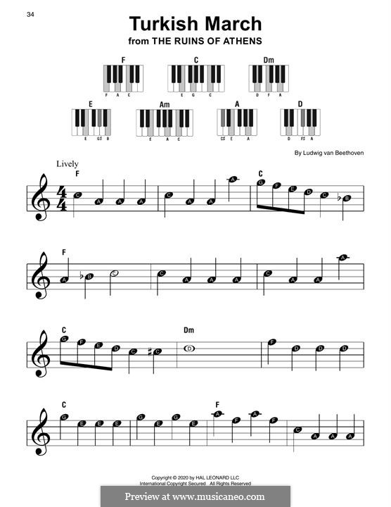 Turkish March: Para Piano by Ludwig van Beethoven
