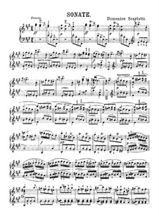 Sonata No.257 in E Major, K.206 L.257 P.307: Para Piano by Domenico Scarlatti