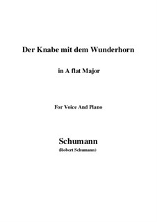 Three Poems, Op.30: No.1 Der Knabe mit dem Wunderhorn (A flat Major) by Robert Schumann