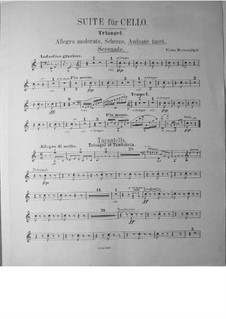 Suite for Cello and Orchestra, Op.3: Triangle and tambourine part by Victor Herbert