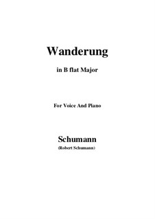 No.7 Wanderung (Wandering): B flat Maior by Robert Schumann