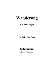 No.7 Wanderung (Wandering): G flat Major by Robert Schumann