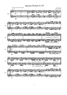 Aperçue D'orlon: No.17b for piano, MVWV 1362 by Maurice Verheul