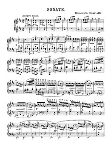 Sonata No.465 in D Major, K.96 L.465 P.210: Para Piano by Domenico Scarlatti